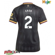 Camiseta Aston Villa Matty Cash #2 Visitante Equipación para mujer 2026-27 manga corta
